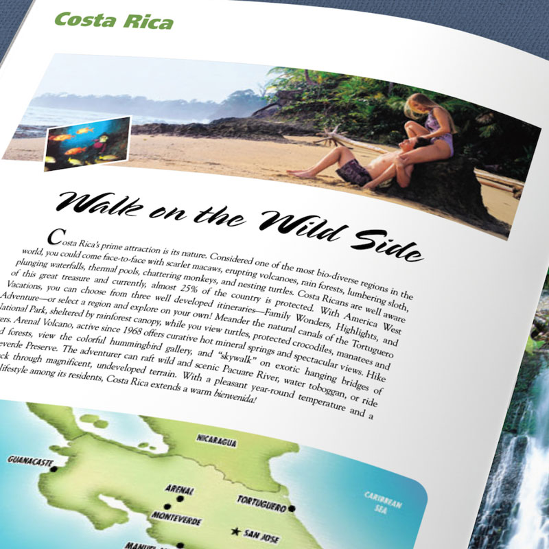 Vacations magazine-catalog, America West Airlines